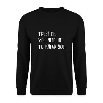 Physiotherapy PT Manual Physiotherapy Shirt - Unisex Sweatshirt - black - Front - Alina (178cm) & Michal (187cm)