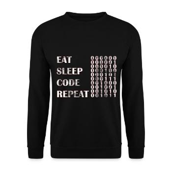 computer programmierer - Unisex Pullover - Schwarz - Vorne - Alina (178cm) & Michal (187cm)