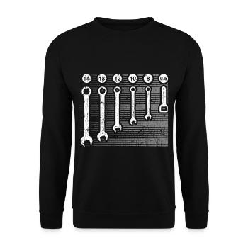 Automotive Mechanic, Automotive Mechatronics Technician Gift - Unisex Sweatshirt - black - Front - Alina (178cm) & Michal (187cm)