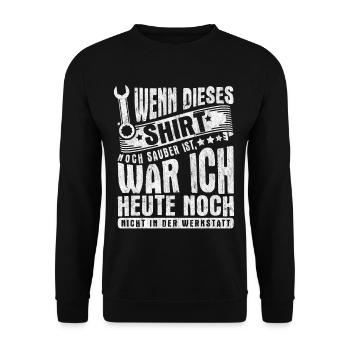 Das coole Herren Kfz Mechaniker Sprüche T-Shirt - Unisex Pullover - Schwarz - Vorne - Alina (178cm) & Michal (187cm)