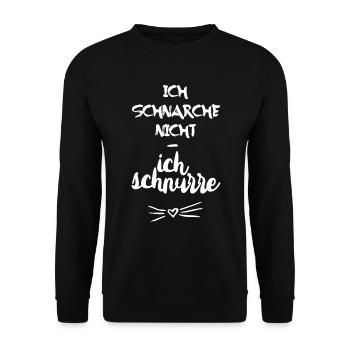 I do not snore, I do not snore - Unisex Sweatshirt - black - Front - Alina (178cm) & Michal (187cm)