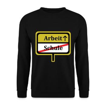 Travail cadeau de fin d'études secondaires - Sweat-shirt Unisexe - noir - Devant - Alina (178cm) & Michal (187cm)