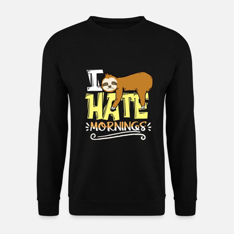 sloth - Unisex Sweatshirt - black