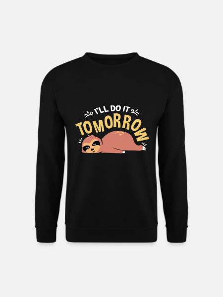 sloth - Unisex Sweatshirt - black