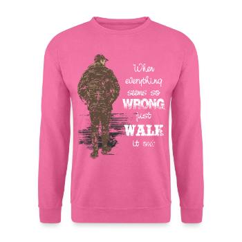 Promenade et randonnée - Sweat-shirt Unisexe - rose - Devant