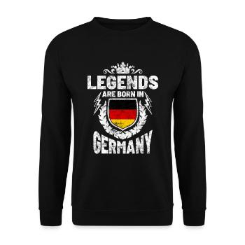 Allemagne - Sweat-shirt Unisexe - noir - Devant - Alina (178cm) & Michal (187cm)