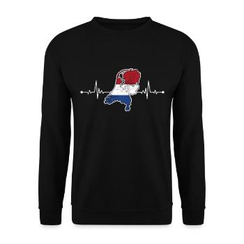 Niederlande Holland - Unisex Pullover - Schwarz - Vorne - Alina (178cm) & Michal (187cm)