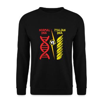 Pasta - Unisex Sweatshirt - black - Front - Alina (178cm) & Michal (187cm)