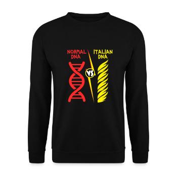 Pasta Spaghetti FSM Italien Nudeln Pesto Koch - Unisex Pullover - Schwarz - Vorne - Alina (178cm) & Michal (187cm)