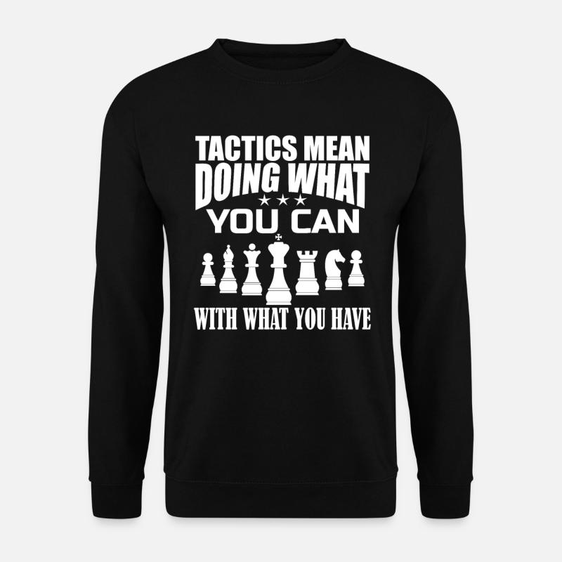 Échecs - Sweat-shirt Unisexe - noir