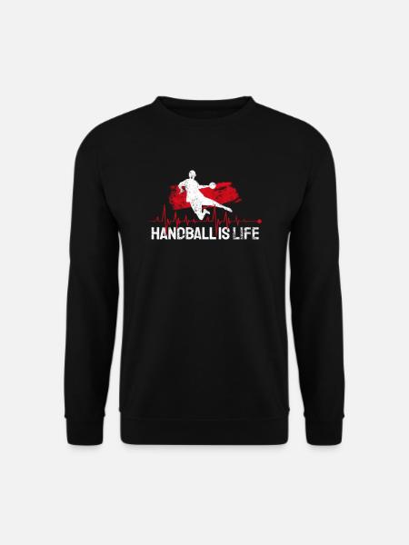 HANDBALL Handball Handballer Handballspieler Tor - Unisex Pullover - Schwarz