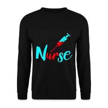 infirmière - Sweat-shirt Unisexe - noir - Devant - Alina (178cm) & Michal (187cm)