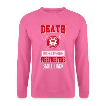 Pompiers volontaires - Sweat-shirt Unisexe - rose - Devant