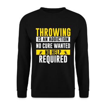 Javelin Throwing Ancient Greece Sport Javelin - Unisex Sweatshirt - black - Front - Alina (178cm) & Michal (187cm)