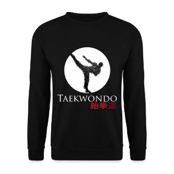 Taek Wondo - Unisex Pullover - Schwarz - Vorne - Alina (178cm) & Michal (187cm)