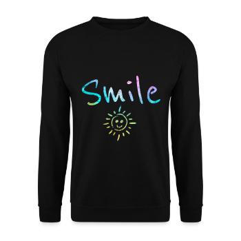 Festival Sun Laughter Fun Summer Dancing Gift - Unisex Sweatshirt - black - Front - Alina (178cm) & Michal (187cm)