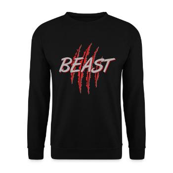 Beast / Beast & Beauty Duo Partnerlook - Unisex Pullover - Schwarz - Vorne - Alina (178cm) & Michal (187cm)