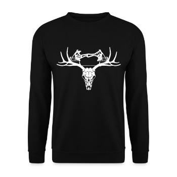 Cadeau de chasse arc flèche chasseur flèche arc - Sweat-shirt Unisexe - noir - Devant - Alina (178cm) & Michal (187cm)