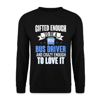 conducteur - Sweat-shirt Unisexe - noir - Devant - Alina (178cm) & Michal (187cm)