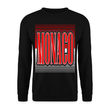 Monaco - Unisex Sweatshirt - black - Front - Alina (178cm) & Michal (187cm)