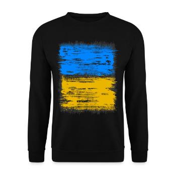 ukraine - Unisex Pullover - Schwarz - Vorne - Alina (178cm) & Michal (187cm)