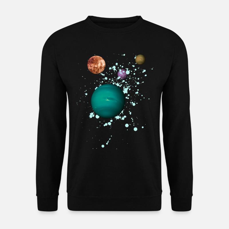 Space - Planet - Galaxy - Sweat-shirt Unisexe - noir