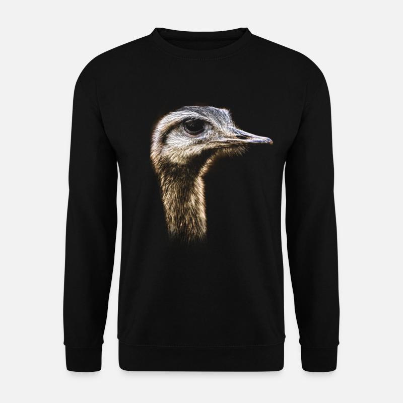 Autruche oiseau - Sweat-shirt Unisexe - noir