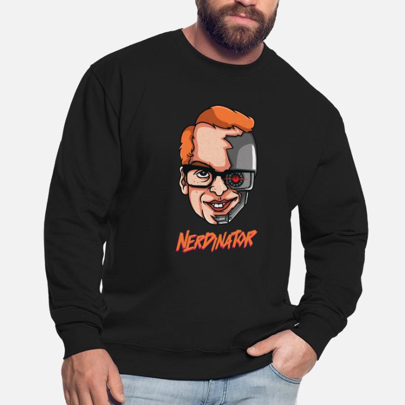 Nerdinator Ich bin ein Nerd Geek Roboter Geschenk Unisex Pullover