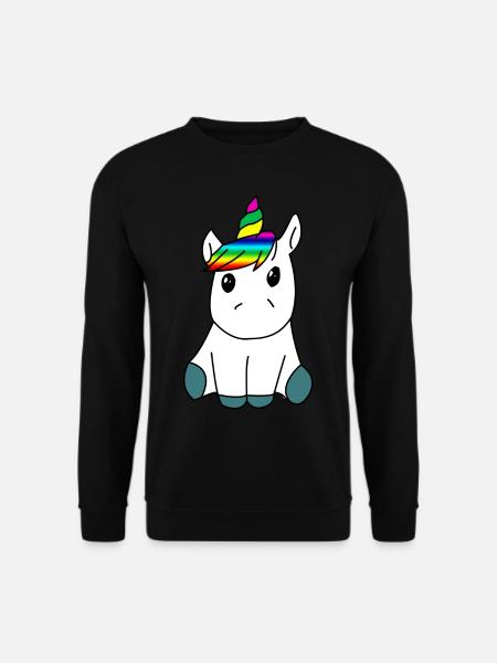 Douce licorne - Sweat-shirt Unisexe - noir