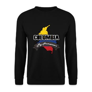 Colombia - Unisex Sweatshirt - black - Front - Alina (178cm) & Michal (187cm)