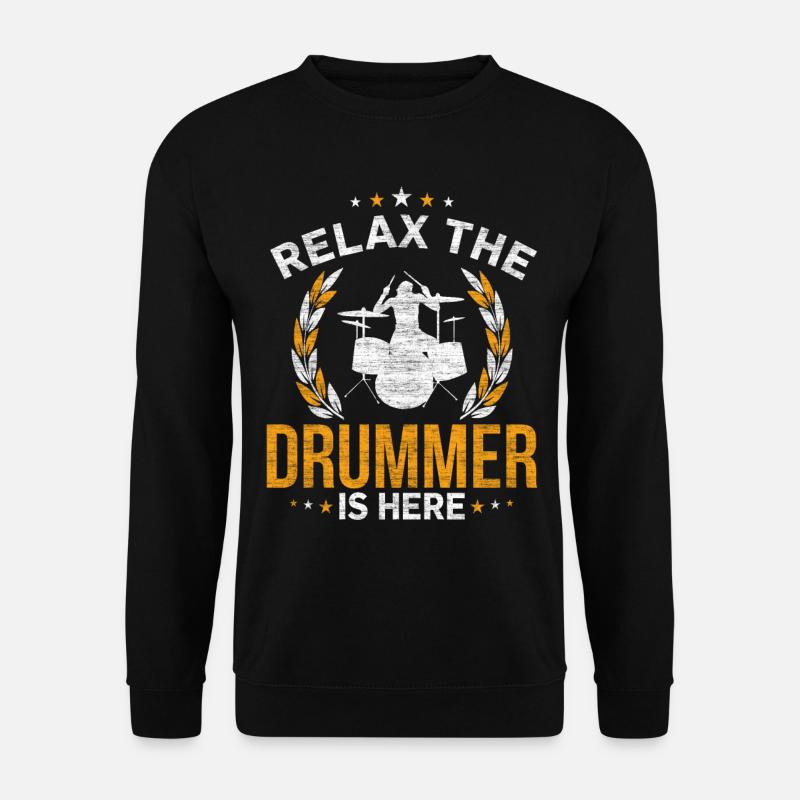 Schlagzeug - Unisex Pullover - Schwarz