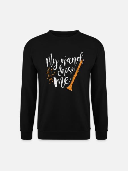 Clarinette instrument de musique instrument à vent musique - Sweat-shirt Unisexe - noir