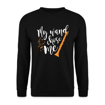 Klarinette - Unisex Pullover - Schwarz - Vorne - Alina (178cm) & Michal (187cm)