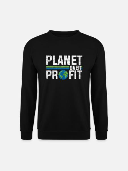 Planet Profit Erde Schutz - Unisex Pullover - Schwarz