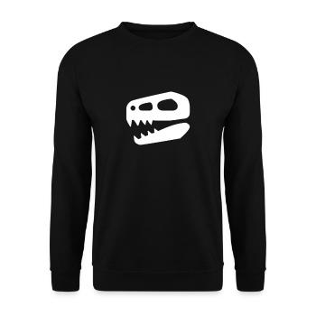 Dino - Sweat-shirt Unisexe - noir - Devant - Alina (178cm) & Michal (187cm)