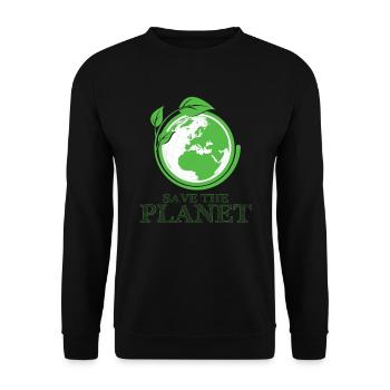 Conservation Planet Rescue Environment Gift - Sweat-shirt Unisexe - noir - Devant - Alina (178cm) & Michal (187cm)