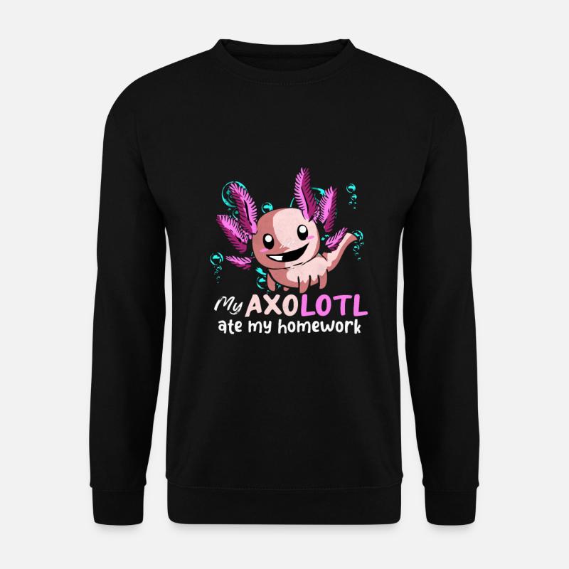 Axolotl - Unisex Pullover - Schwarz