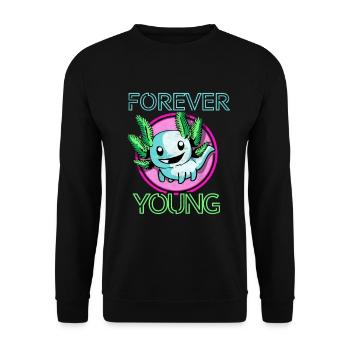 Axolotl - Unisex Pullover - Schwarz - Vorne - Alina (178cm) & Michal (187cm)