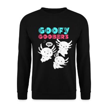 Axolotl - Unisex Pullover - Schwarz - Vorne - Alina (178cm) & Michal (187cm)