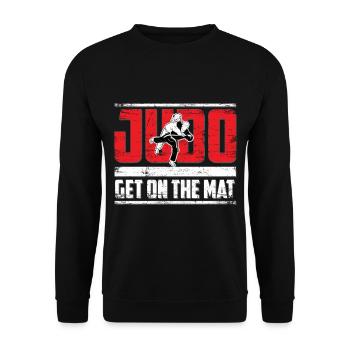 judo - Sweat-shirt Unisexe - noir - Devant - Alina (178cm) & Michal (187cm)