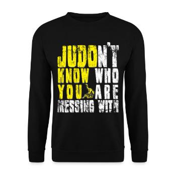 judo - Sweat-shirt Unisexe - noir - Devant - Alina (178cm) & Michal (187cm)