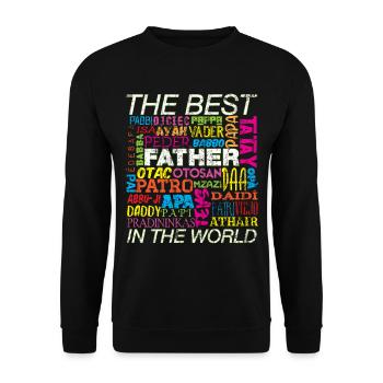 Father's Day Daddy - Unisex Sweatshirt - black - Front - Alina (178cm) & Michal (187cm)