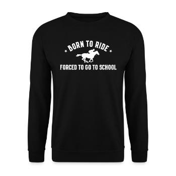 Horse Racing Gift Horse Racing Betting - Unisex Sweatshirt - black - Front - Alina (178cm) & Michal (187cm)