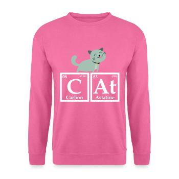 Katze als Chemische Elemente - Unisex Pullover - Pink - Vorne