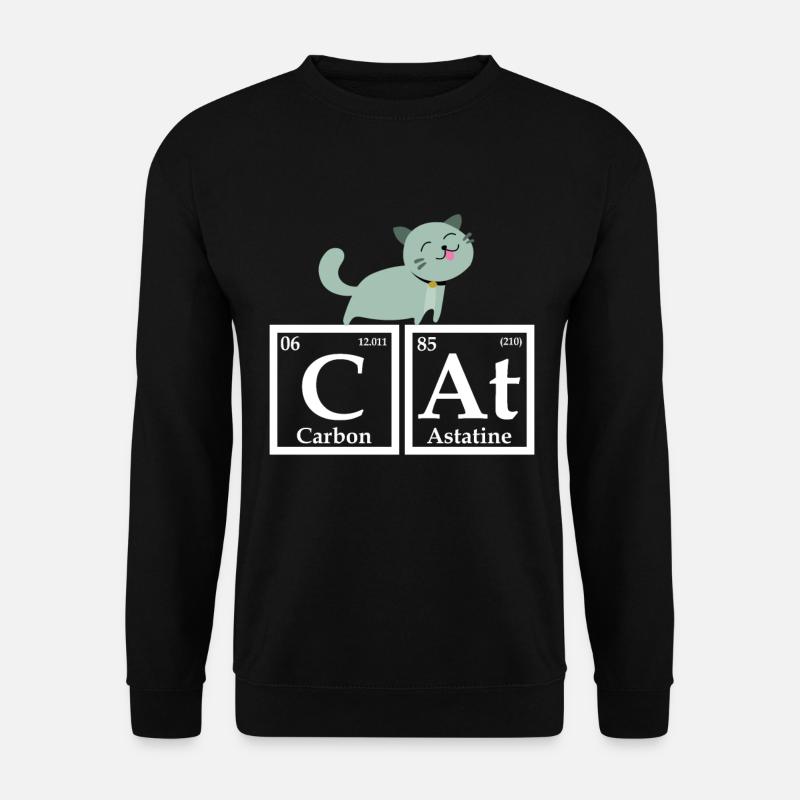 Chat comme éléments chimiques - Sweat-shirt Unisexe - noir