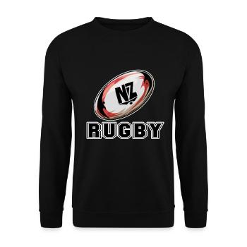 Neuseeland - Unisex Pullover - Schwarz - Vorne - Alina (178cm) & Michal (187cm)