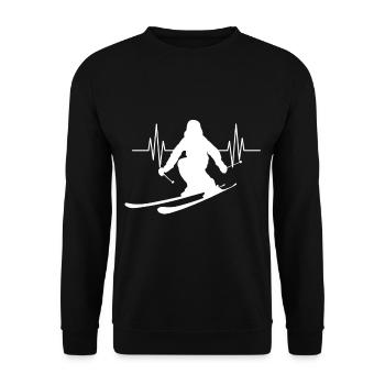 Sports de ski - Sweat-shirt Unisexe - noir - Devant - Alina (178cm) & Michal (187cm)