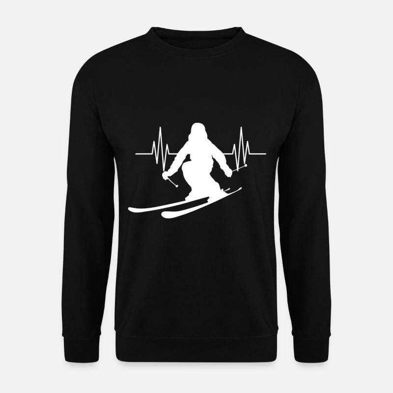 Ski Skiurlaub Sport - Unisex Pullover - Schwarz