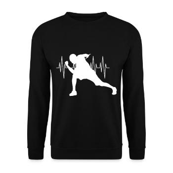 Fitness Gym - Sweat-shirt Unisexe - noir - Devant - Alina (178cm) & Michal (187cm)
