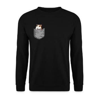 Hamster en sac cadeau cadeau hamster doré - Sweat-shirt Unisexe - noir - Devant - Alina (178cm) & Michal (187cm)